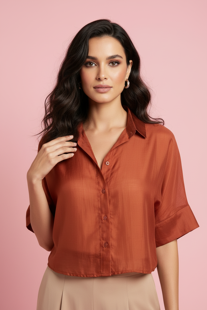 Camicia Loredana – Camicia in Tessuto Trasparente