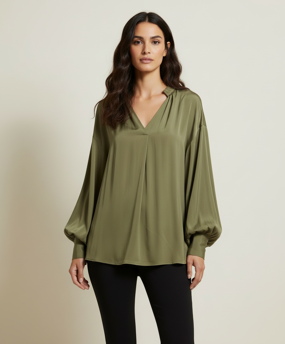 Blusa Chiara Elegante - Camicia Donna Curvy Premium