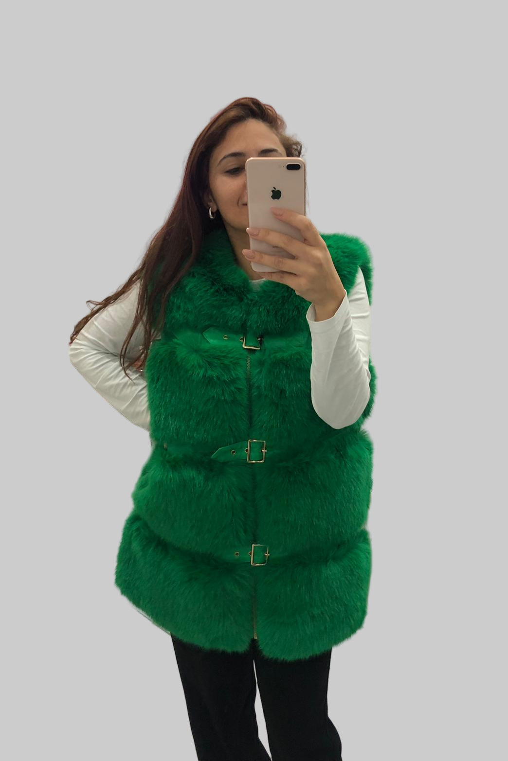 Smanicato Ecopelliccia Marianna - Gilet Pelliccia Ecologica Donna