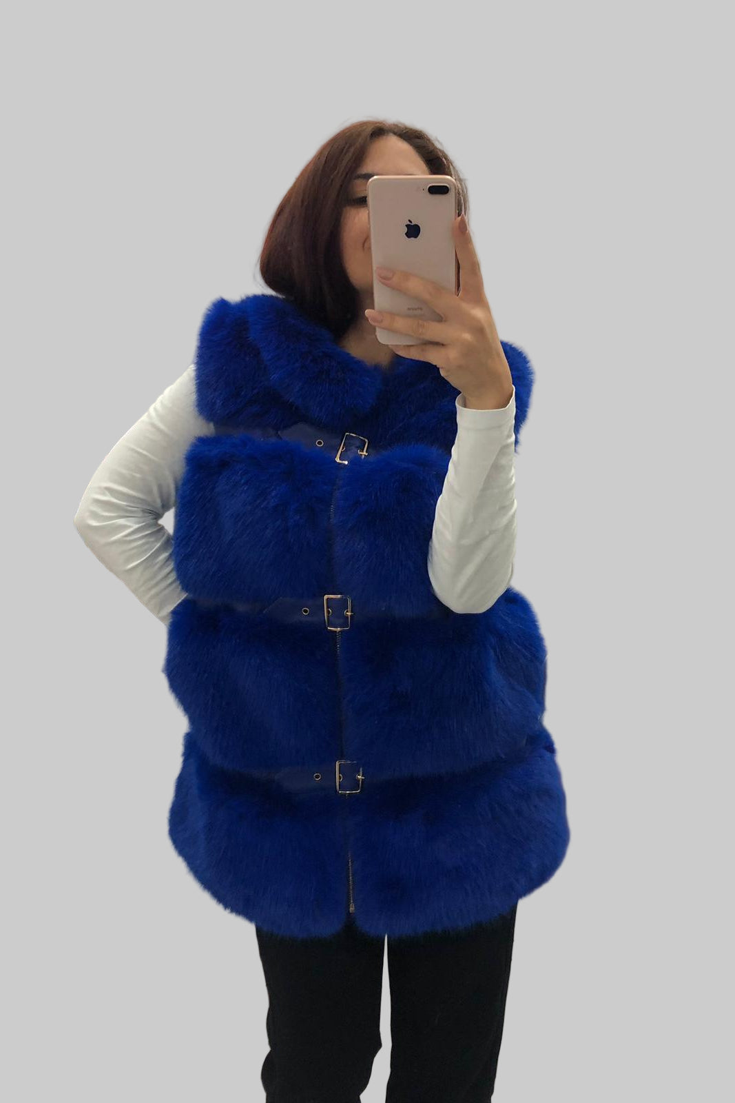 Smanicato Ecopelliccia Marianna - Gilet Pelliccia Ecologica Donna