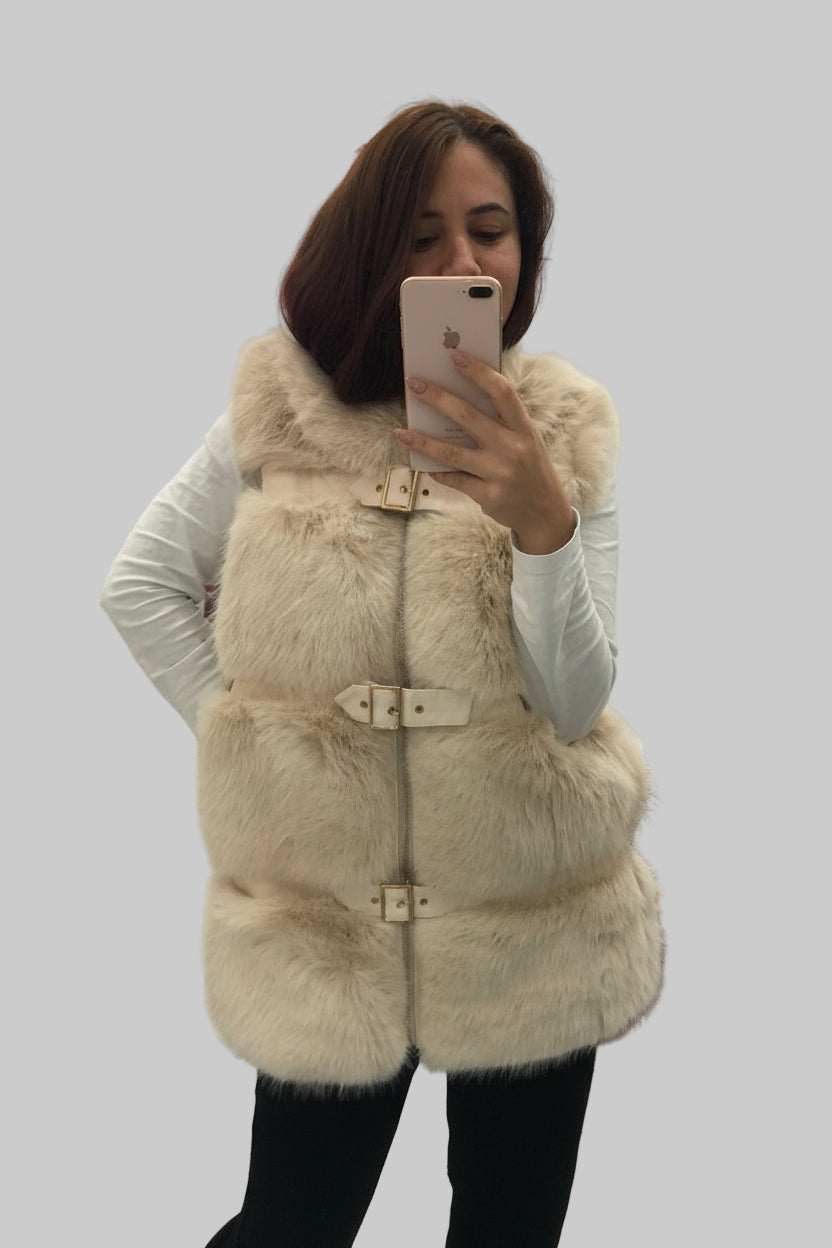 Smanicato ecopelliccia Marianna