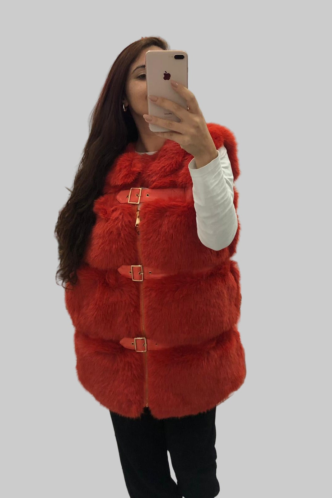 Smanicato Ecopelliccia Marianna - Gilet Pelliccia Ecologica Donna