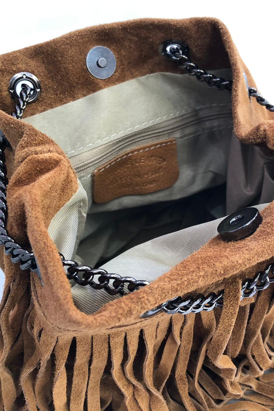 Dakota - Borsa in suede con frange