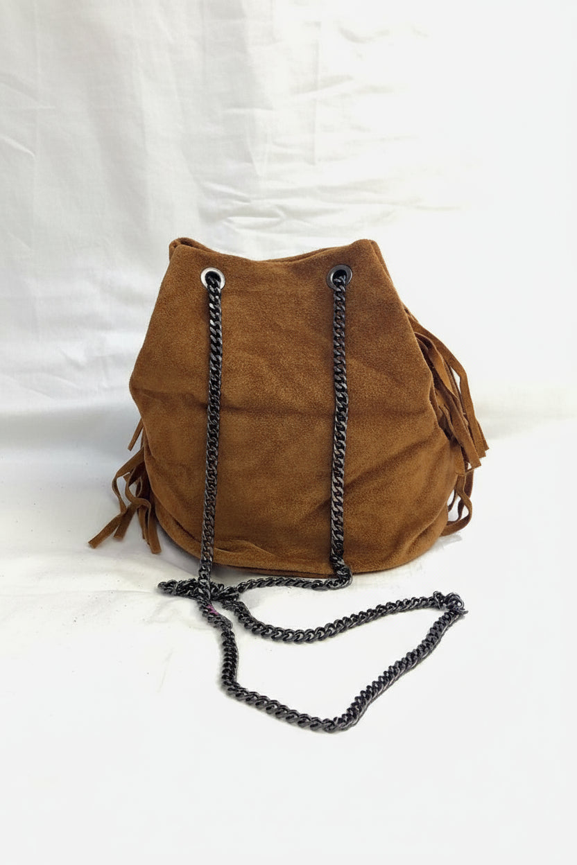 Dakota - Borsa in suede con frange