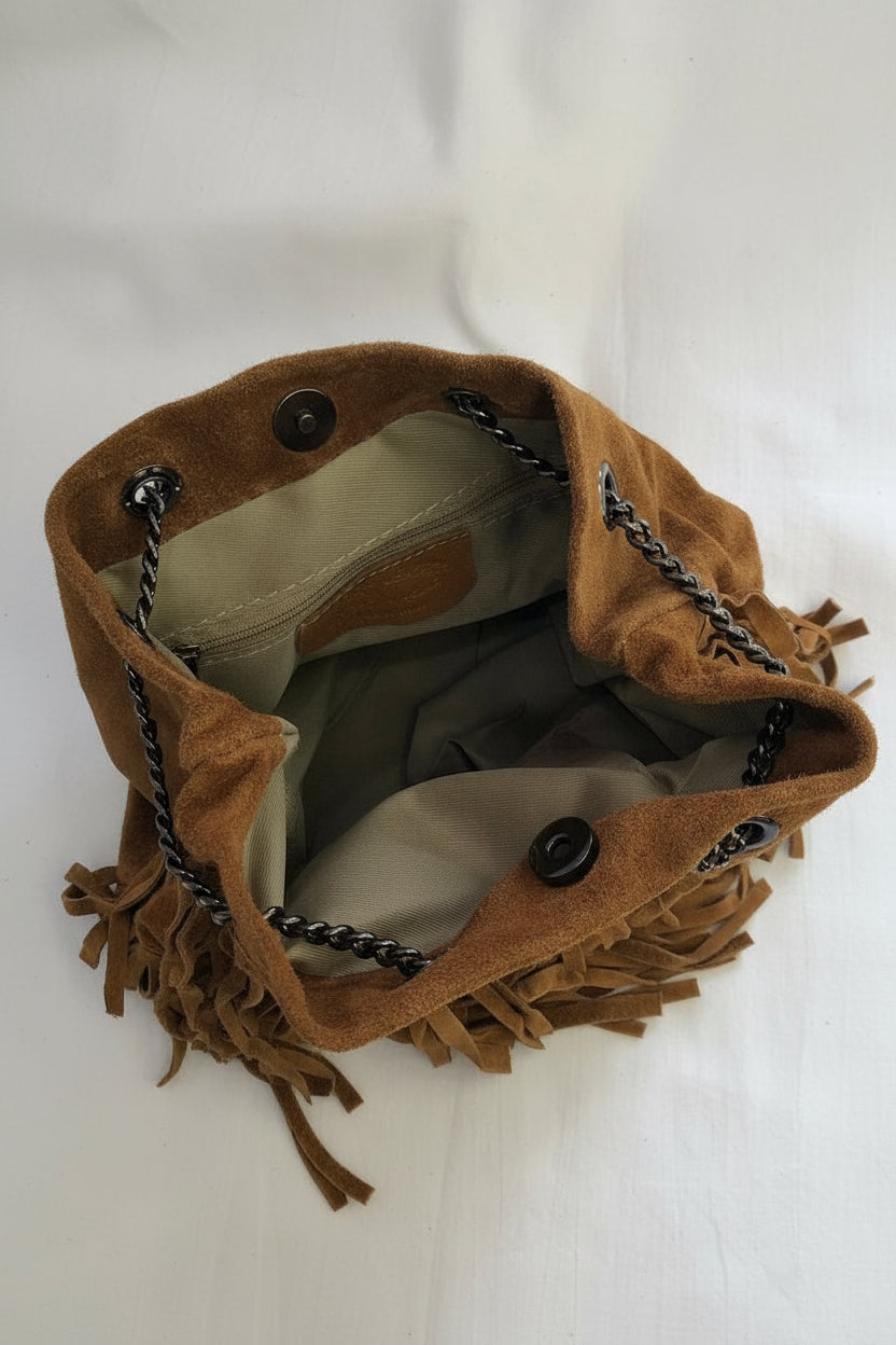 Dakota - Borsa in suede con frange