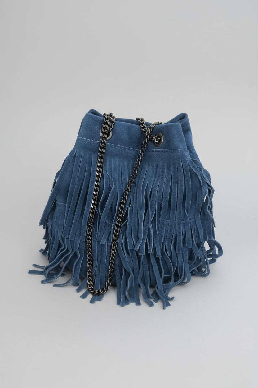 Dakota - Borsa in suede con frange