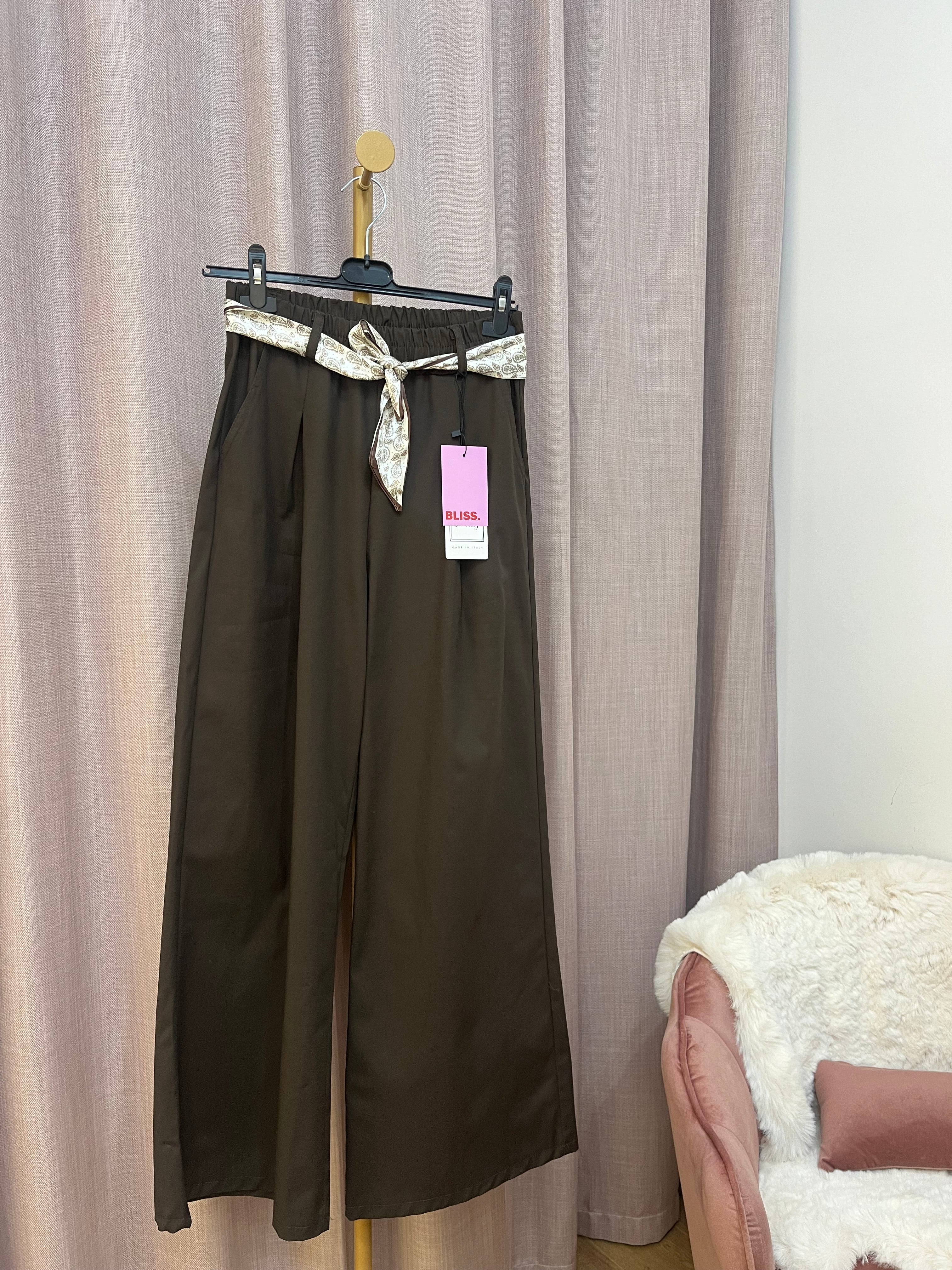 Pantalone Galia - Pantalone con Cintura Fantasia