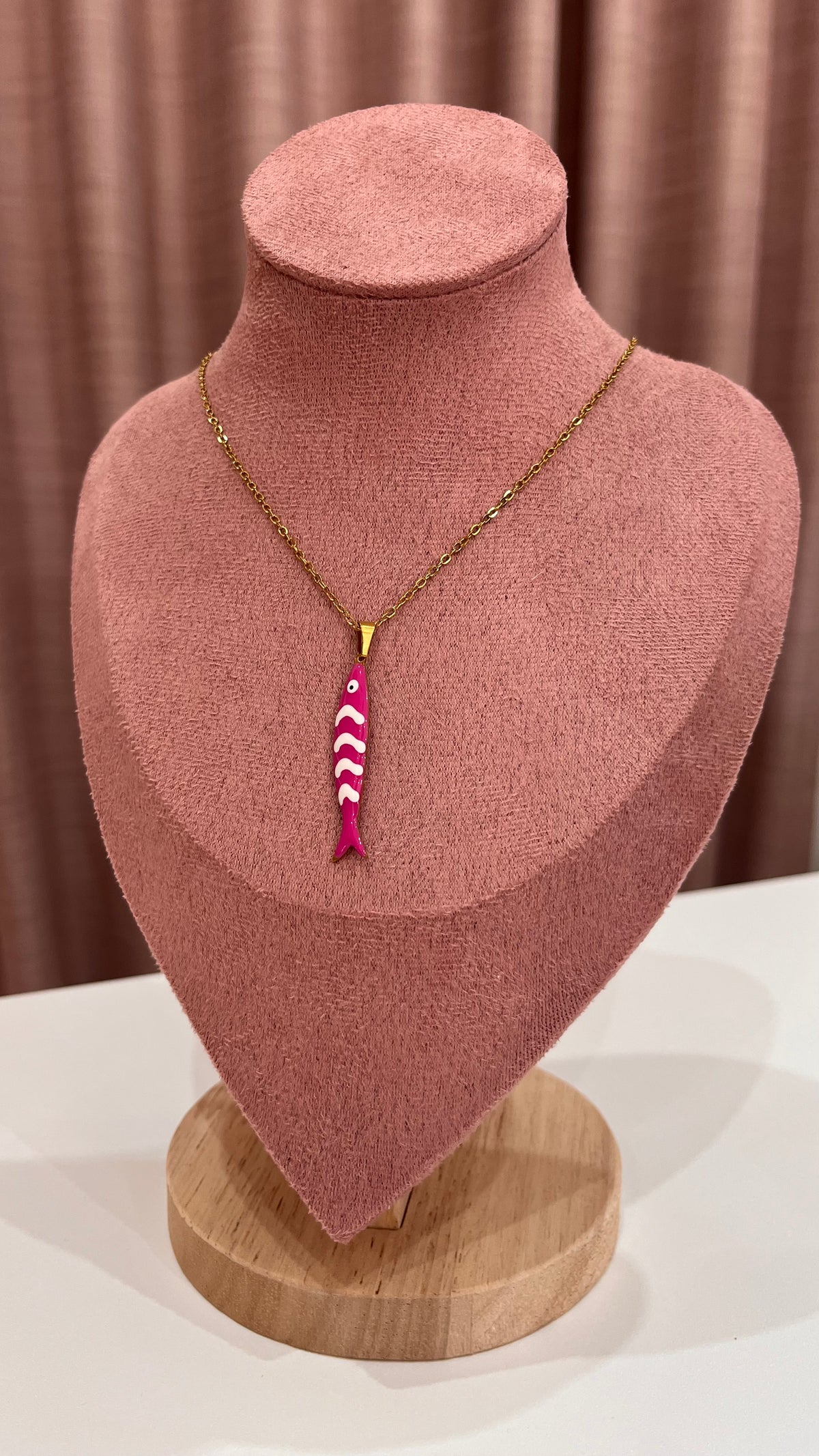 Collana Ivana – Catenina Gold con Ciondolo Pesce