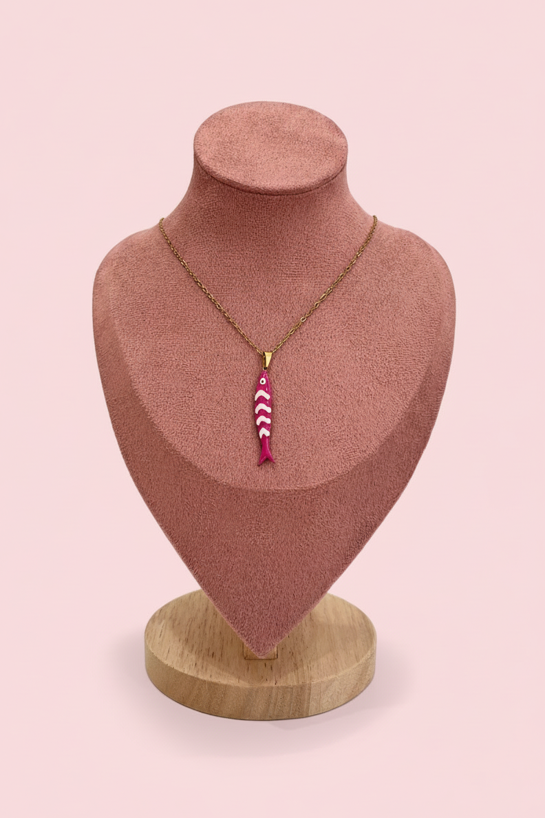 Collana Ivana – Catenina Gold con Ciondolo Pesce
