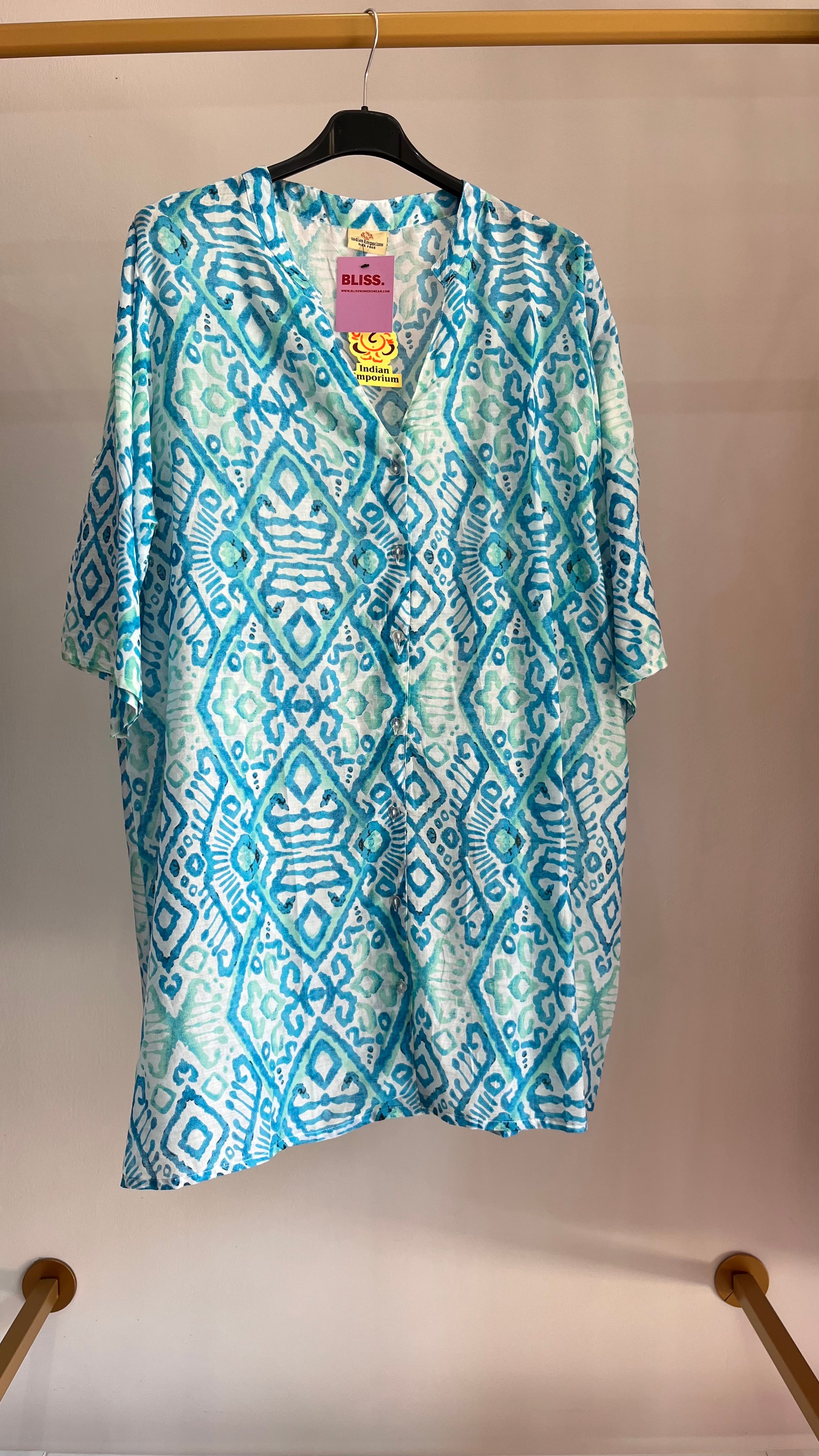 Camicia Mare Catania – Copricostume Donna Stampa Maiolica