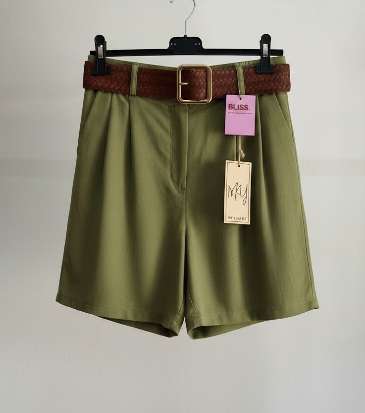 Pantaloncino Rita – Shorts Sartoriale a Vita Alta