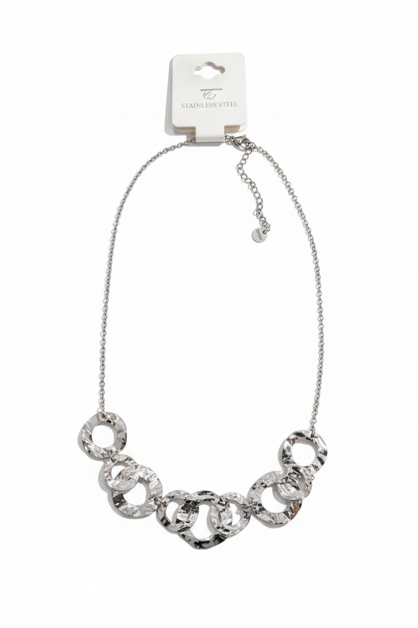 Collana Rachel – Girocollo Silver con Anelli