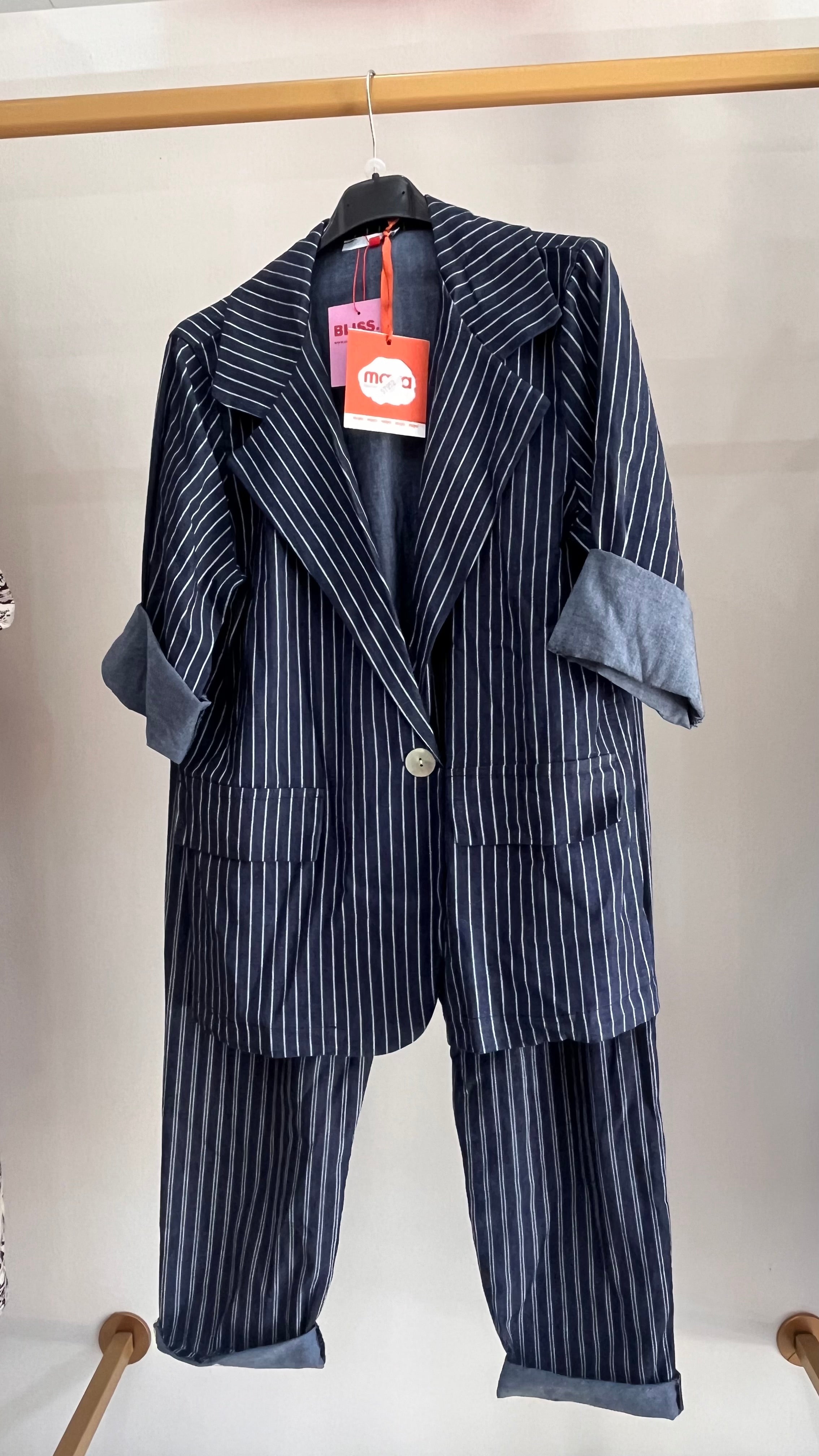Coordinato Jessica – Blazer e Pantalone Gessato