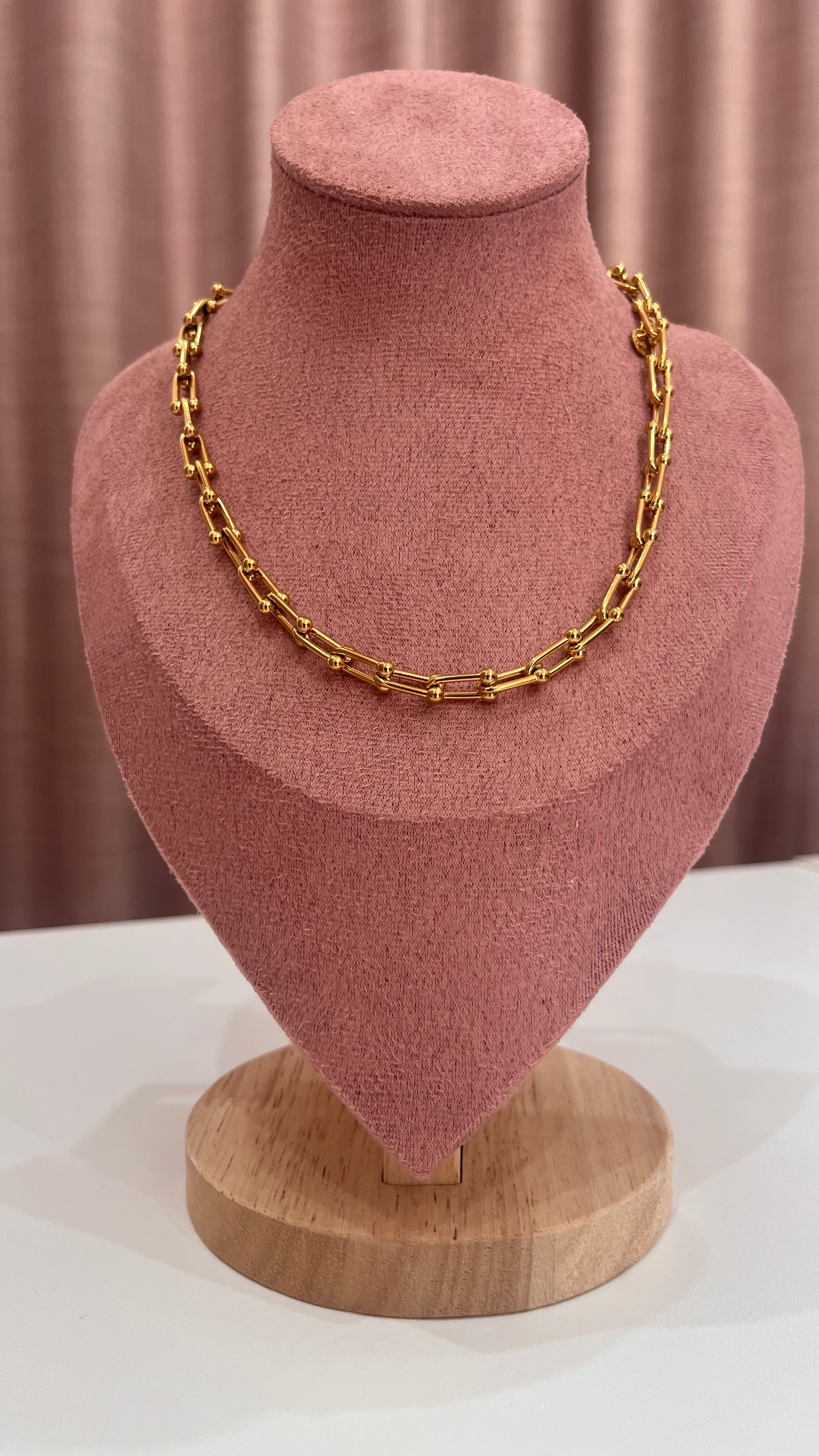 Girocollo Morgana – Catena a Maglie con Sfere in Oro