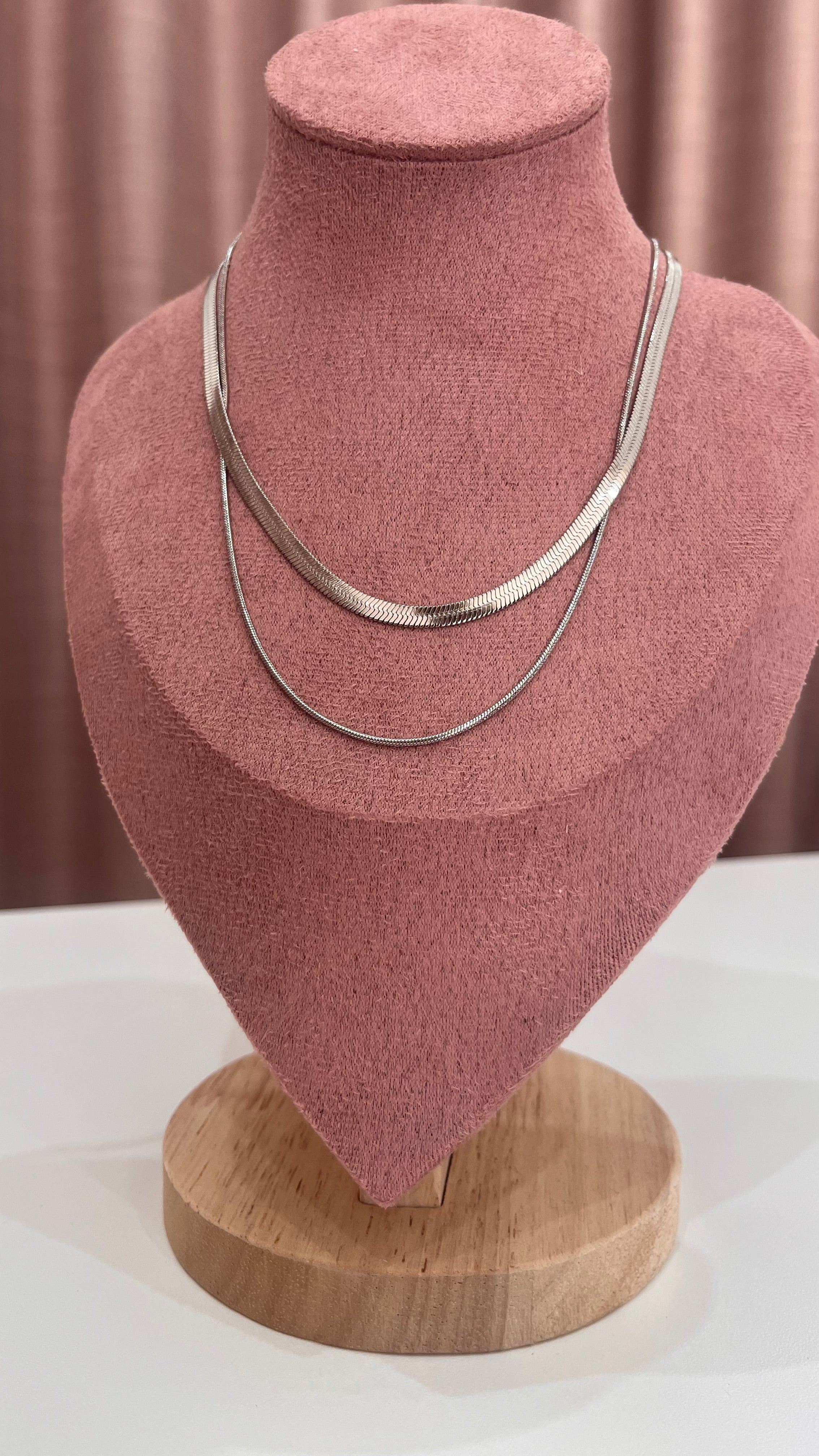 Collana Fabrizia – Doppio Filo Snake in Argento