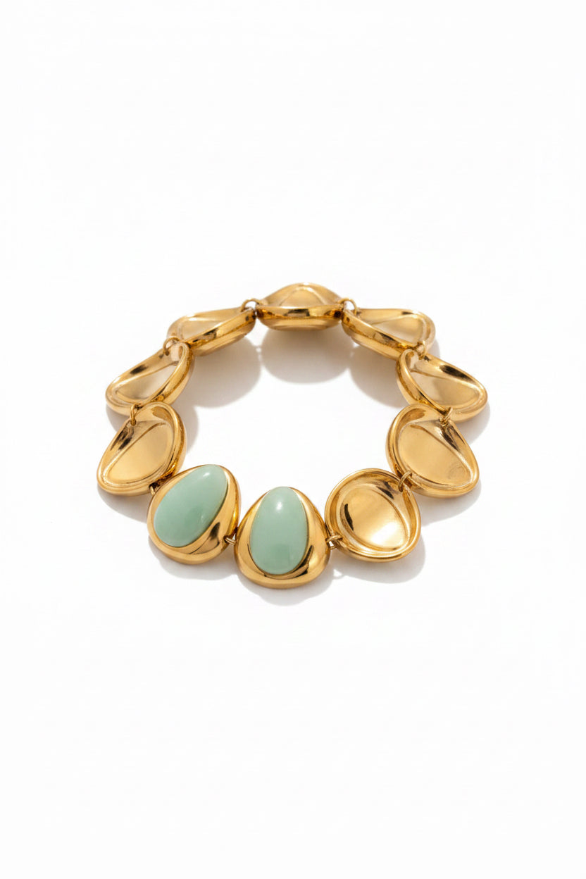 Bracciale Aura – Elementi Ovali in resina lucida