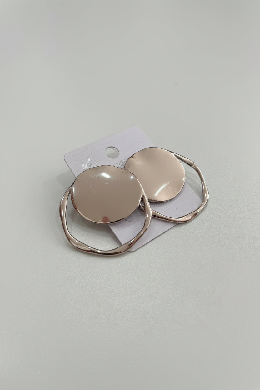 Orecchini Viola – Orecchini Disco metallico
