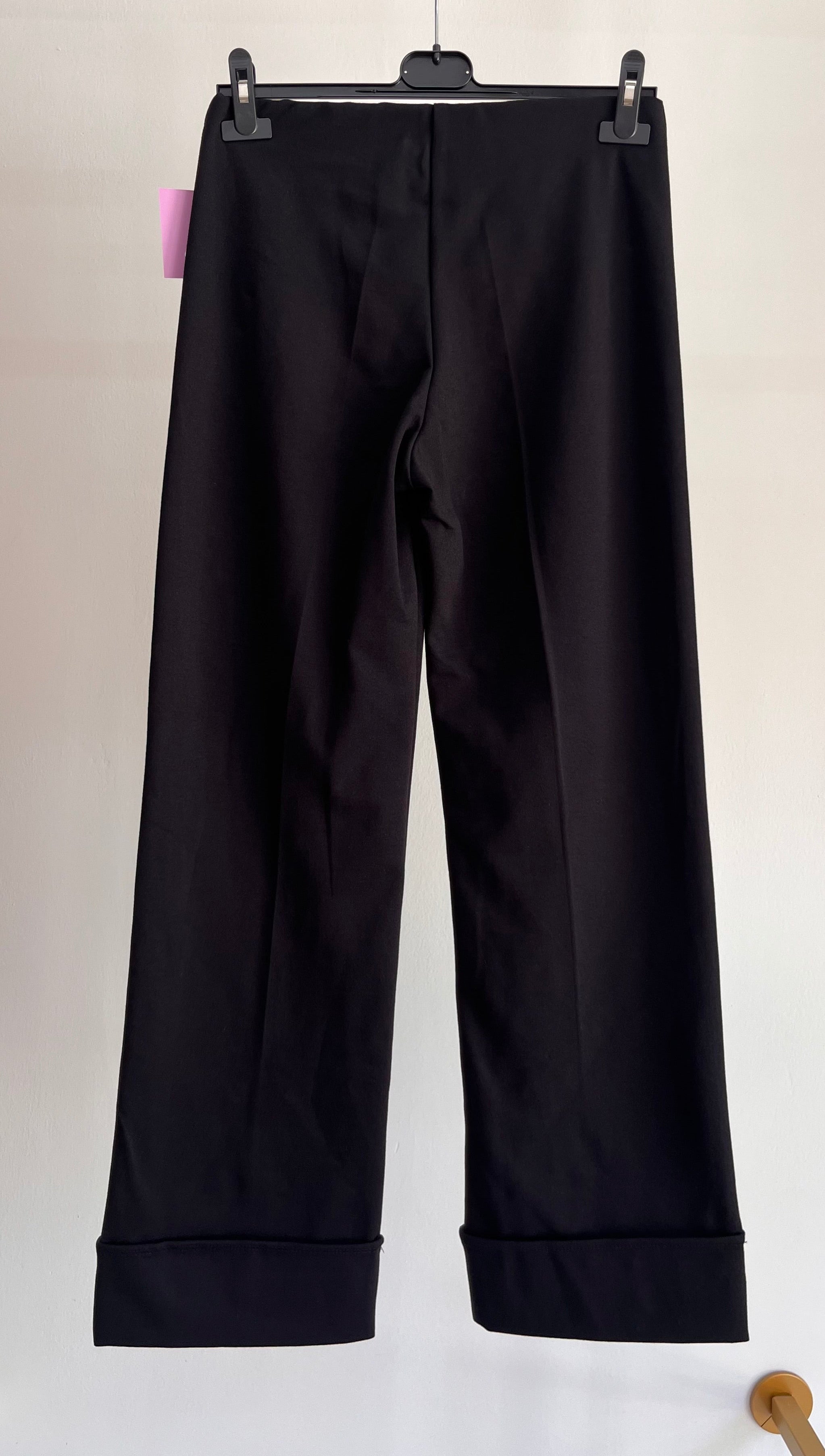 Pantalone Lena – Pantalone a Gamba Larga con Risvolto