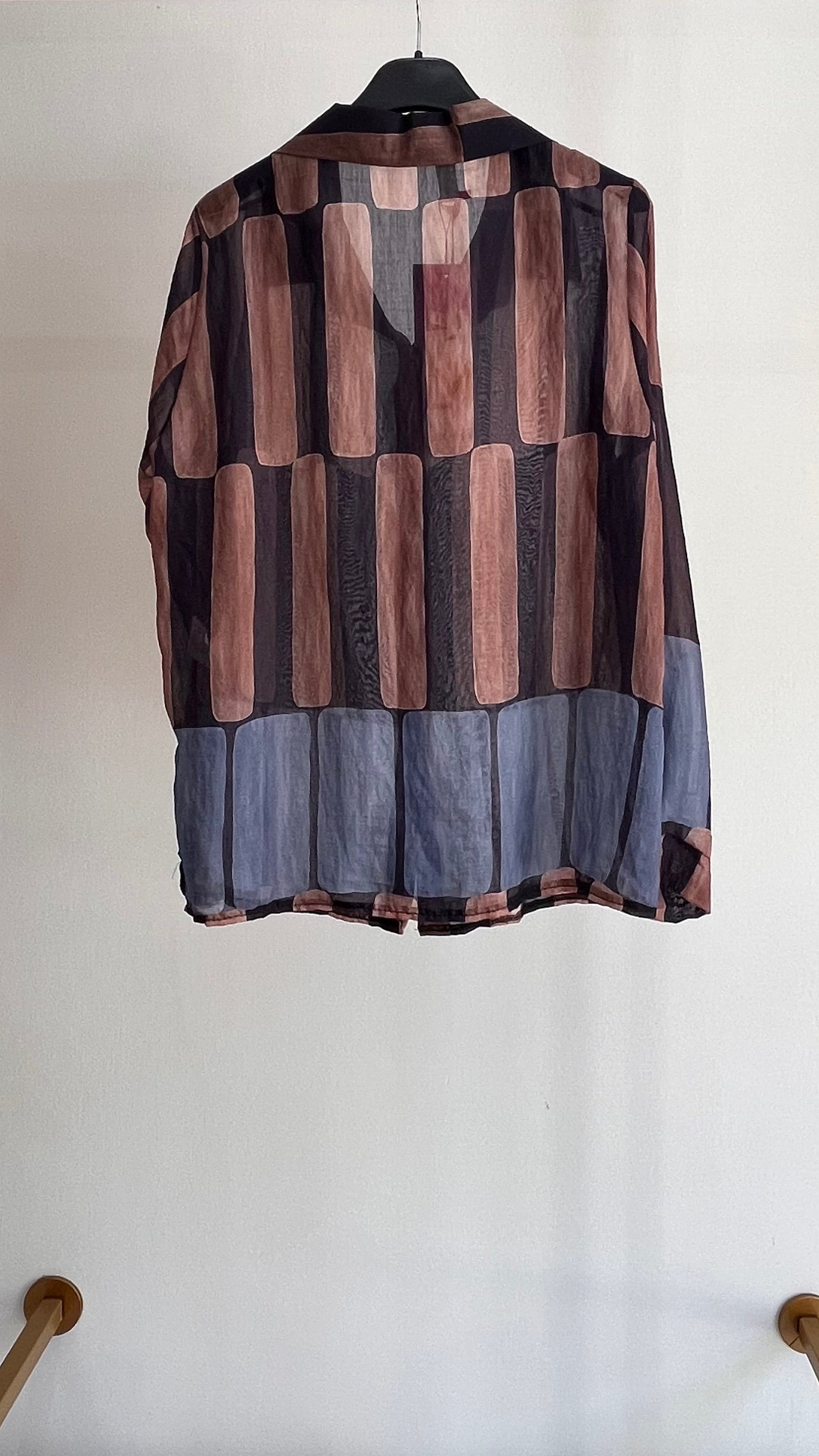 Camicia Giovanna – Camicia in Chiffon con Stampa Geometrica