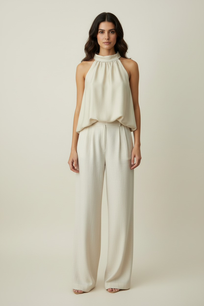 Blusa Atenas con Fiocco – Eleganza Fluida e Raffinata