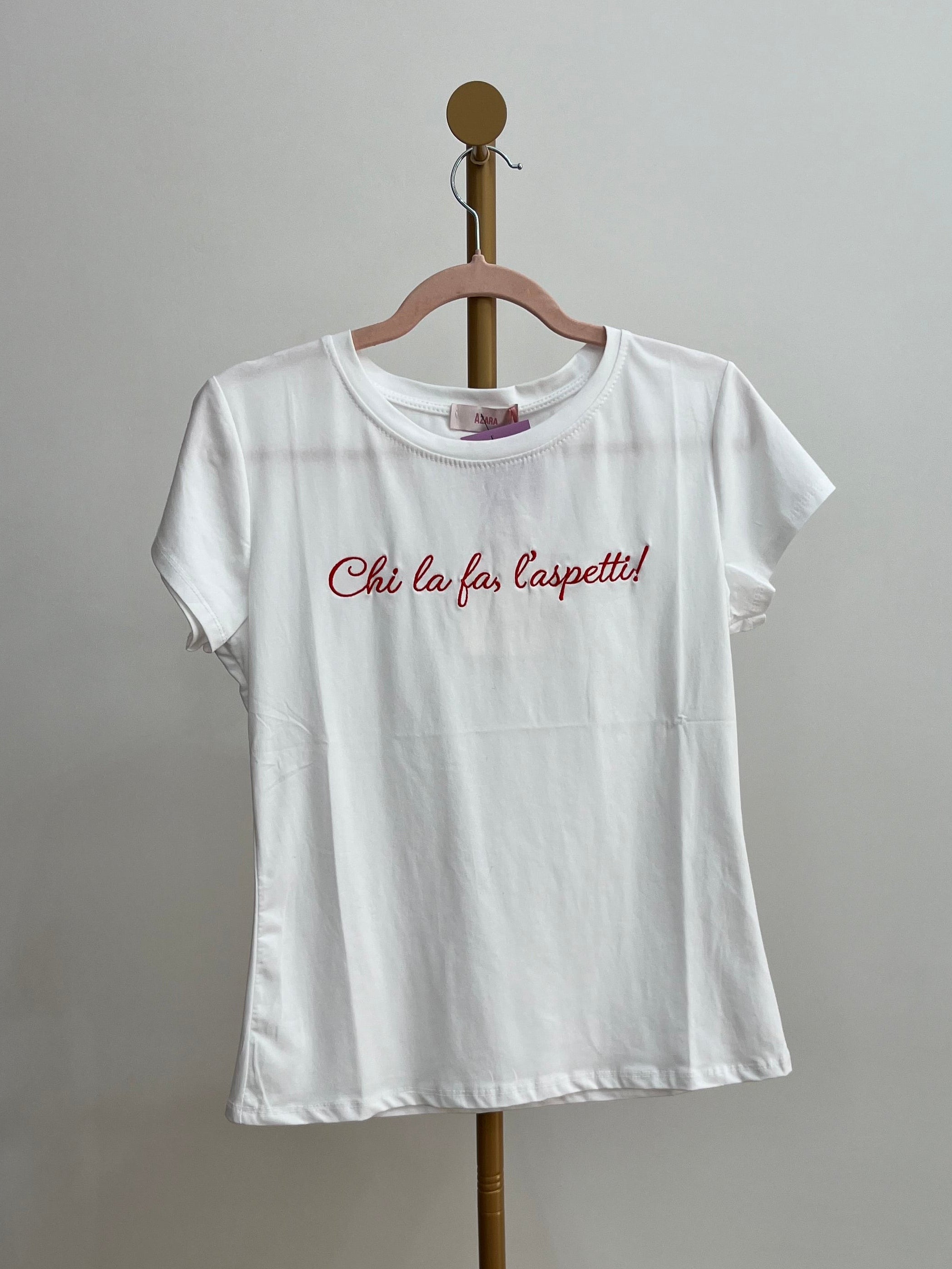 T-shirt Donna con Scritta Simpatica - Taglia Unica S-L