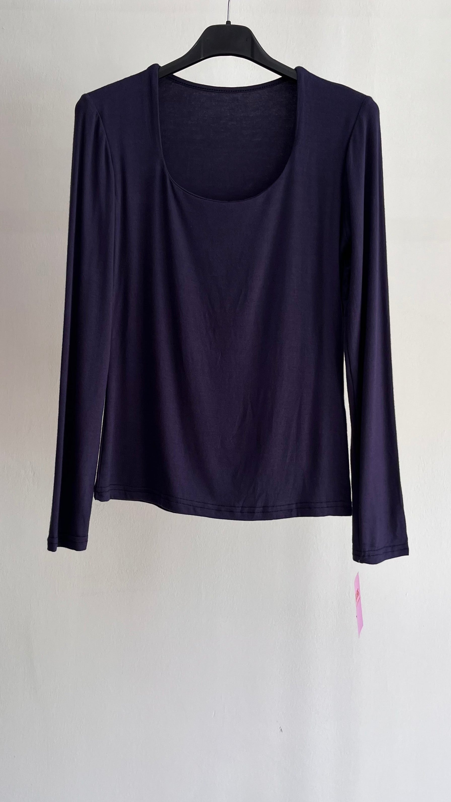 Maglia Laura – Top a Manica Lunga con Scollo Squadrato