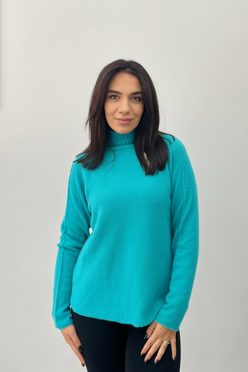 Lupetto Candy Morbido in Maglia - Dolcevita Donna