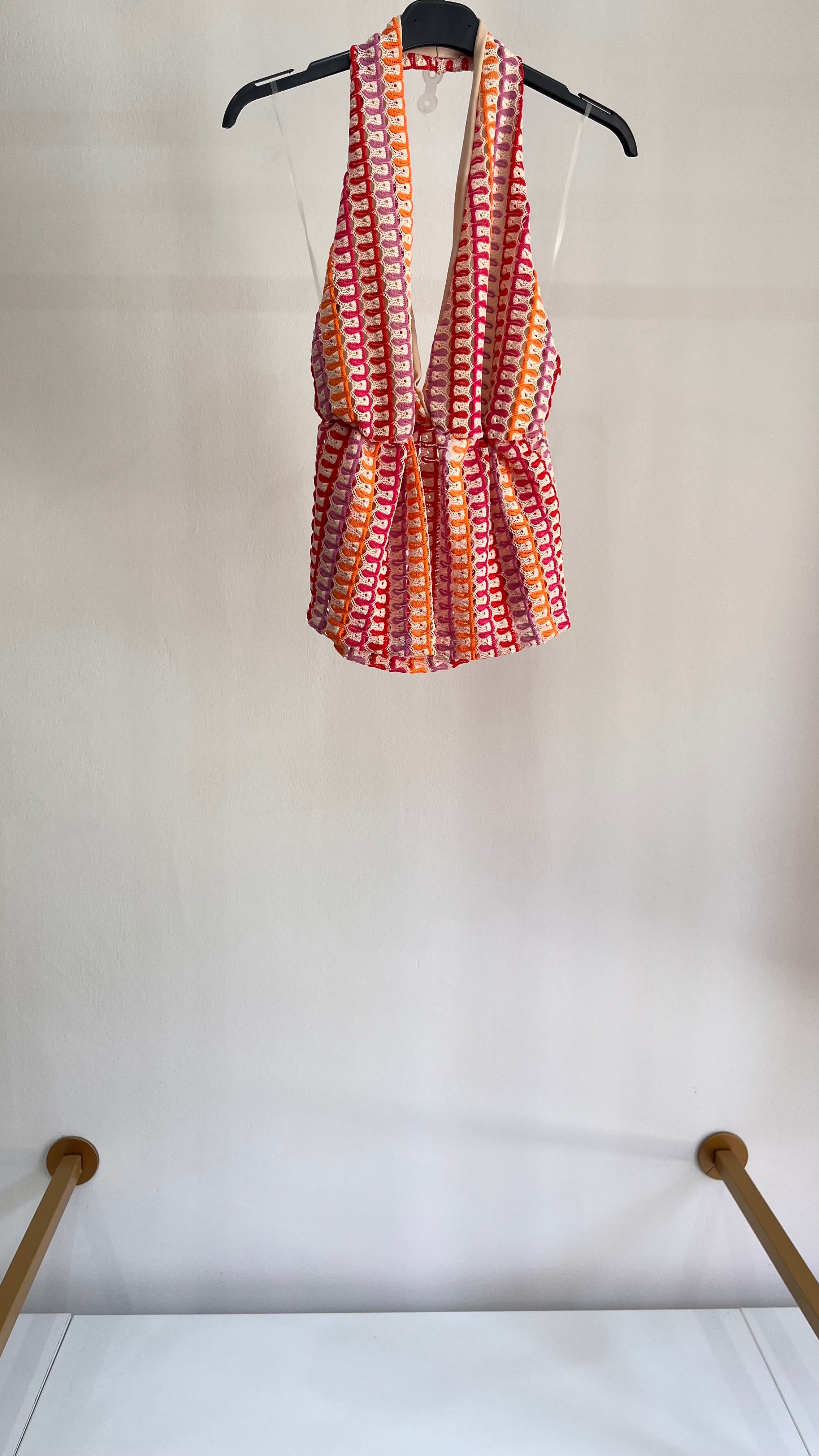 Coordinato Cindy – Top e Pantalone Stampa Geometrica
