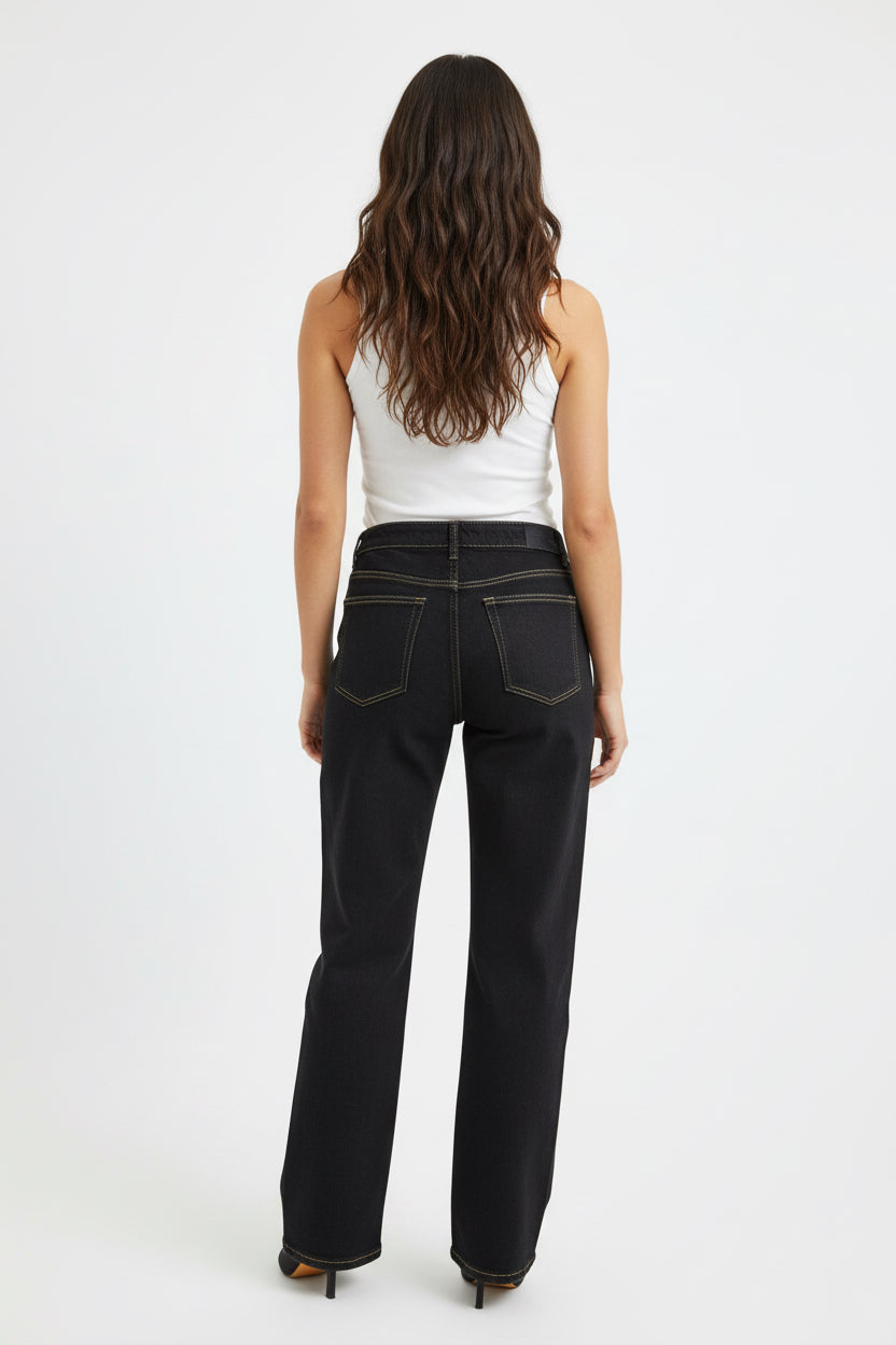 Jeans Stella- denim premium con brillantini