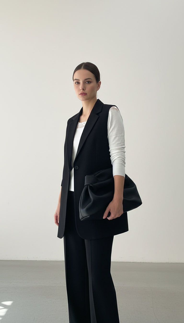 Borsa Mila Ecopelle con Nodo - Borsa a Spalla Donna