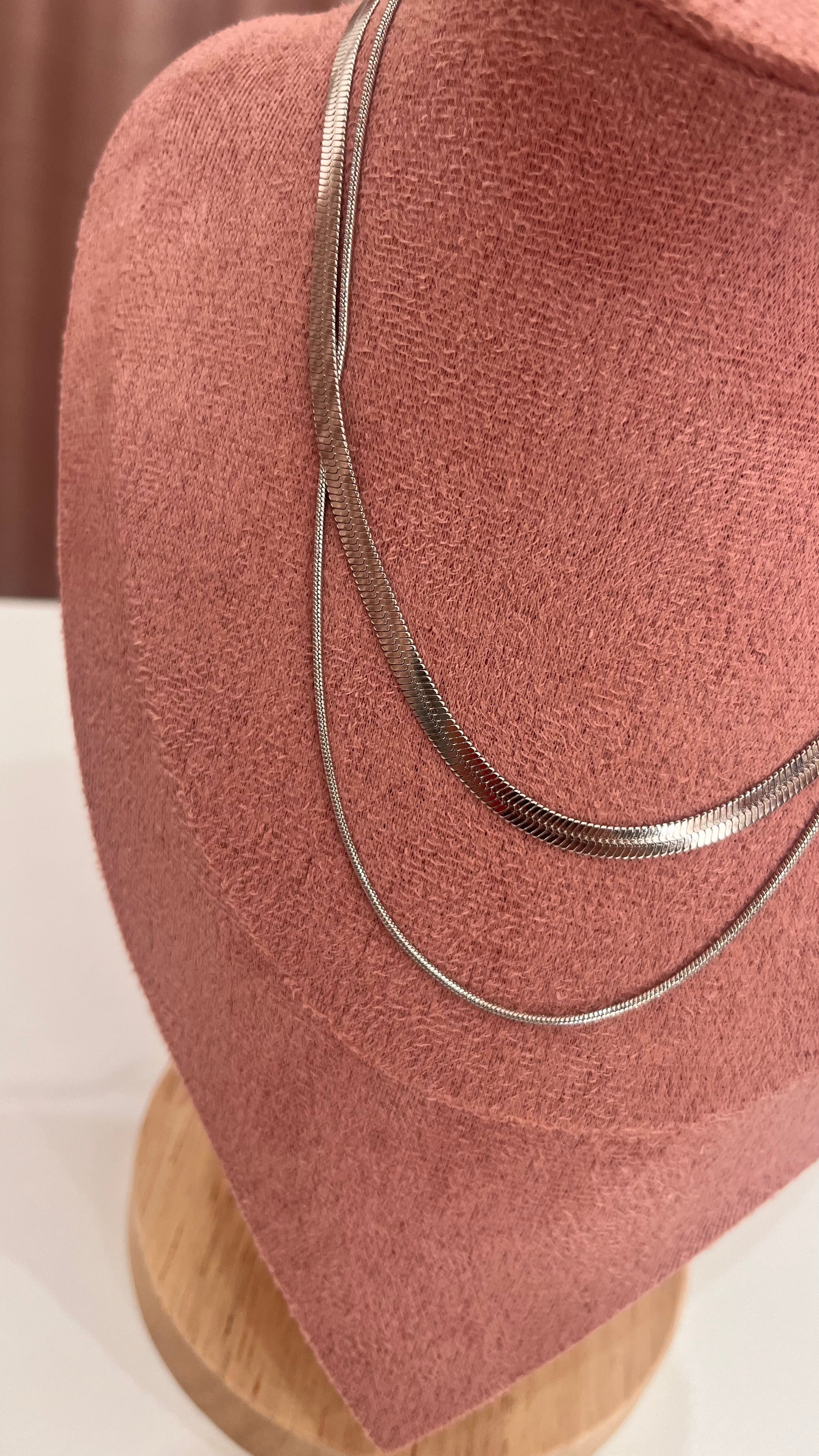 Collana Fabrizia – Doppio Filo Snake in Argento