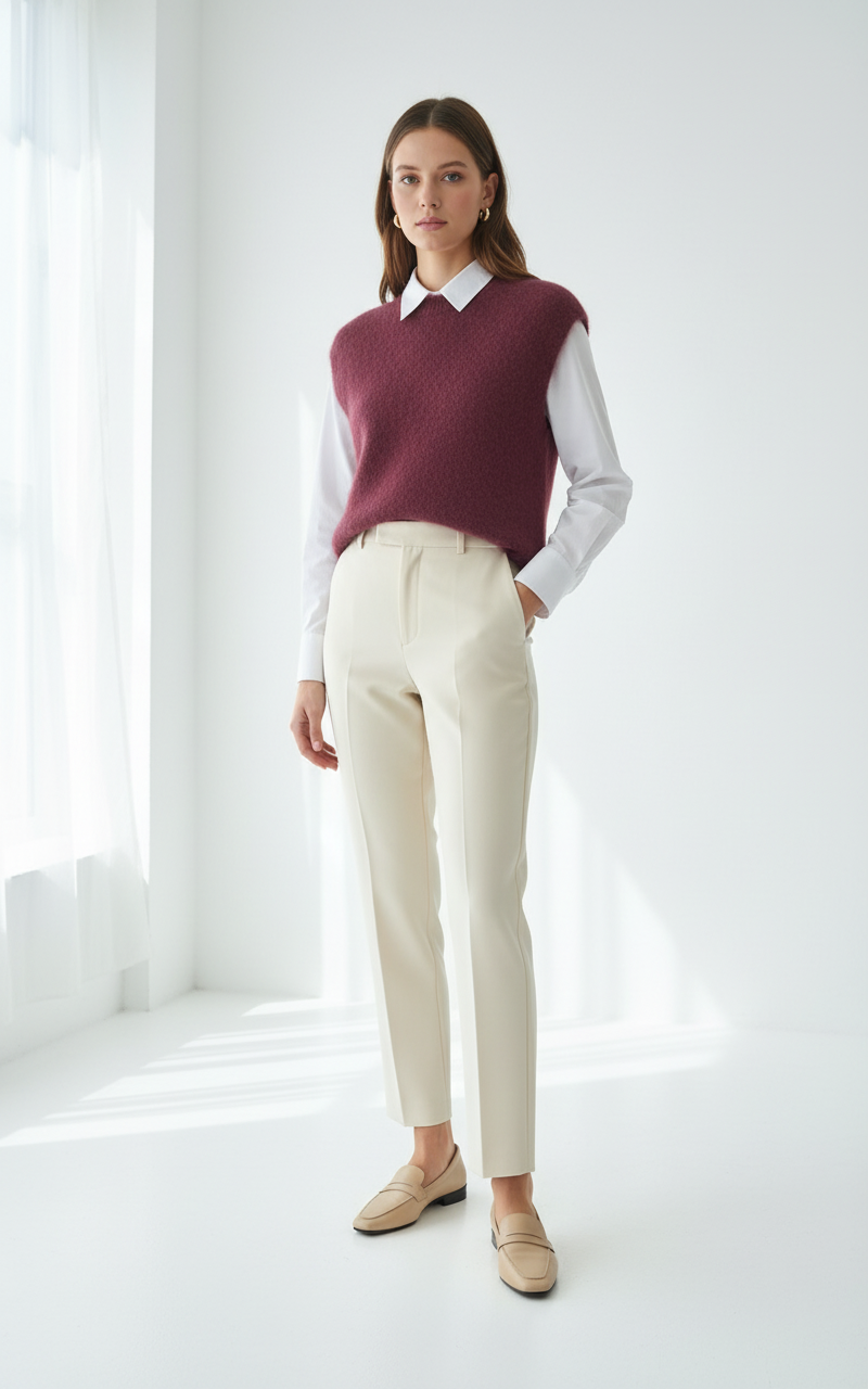 Gilet Priscilla Kid Mohair - Gilet Morbido Elegante Donna