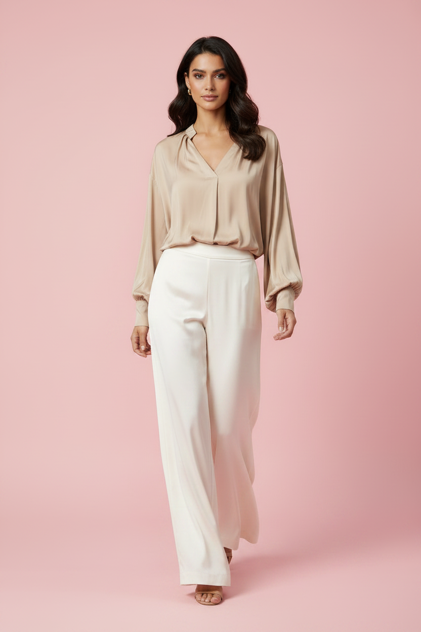 Blusa Chiara Elegante - Camicia Donna Curvy Premium