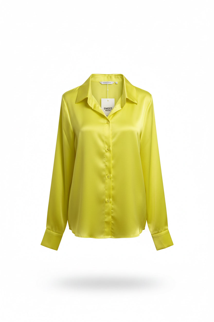 Camicia in Satin Primavera – Bliss Womens Wear