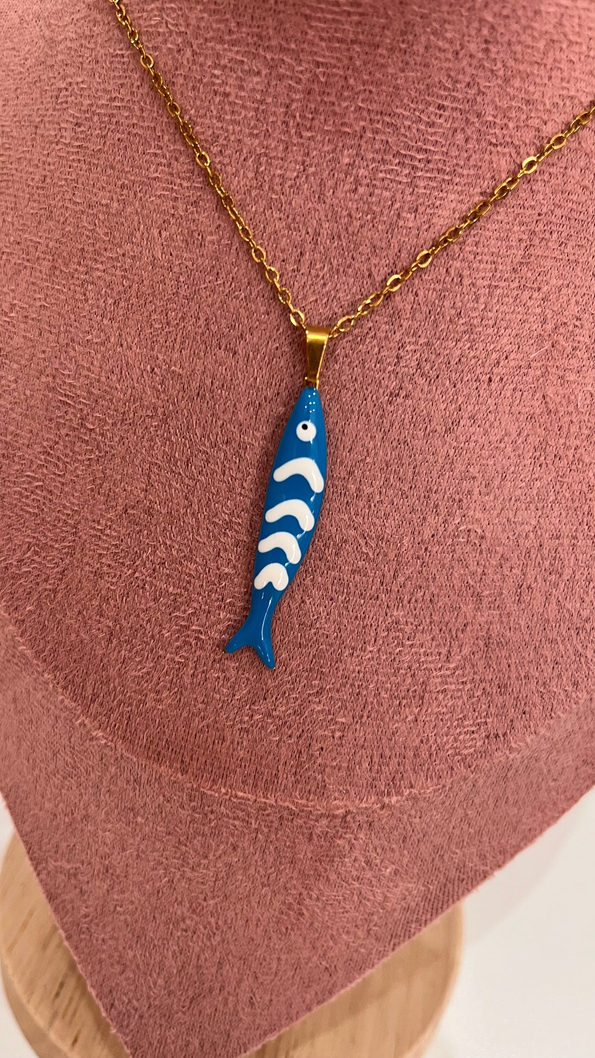 Collana Ivana – Catenina Gold con Ciondolo Pesce