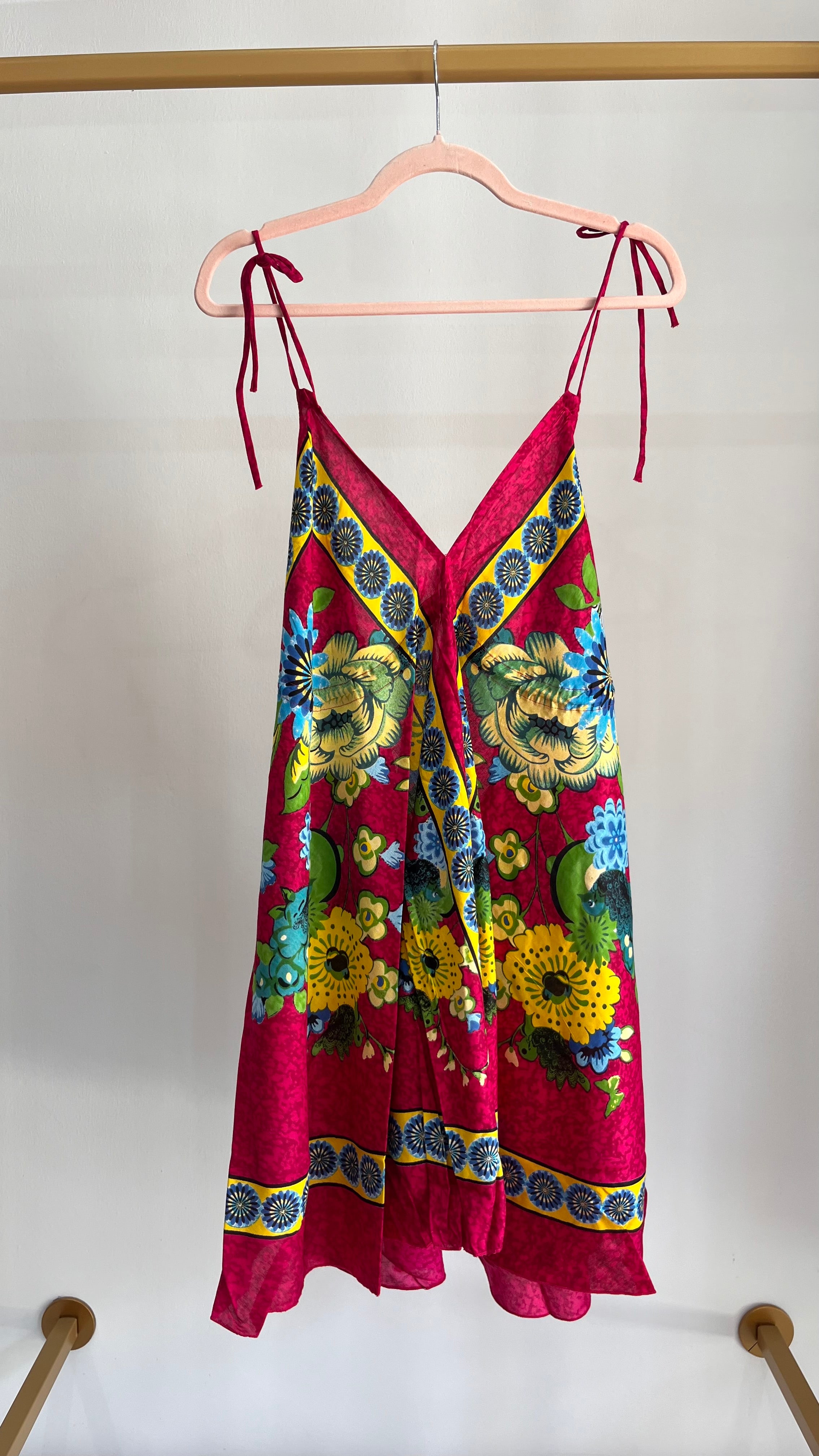 Vestito Arianna – Abito Corto Floreale con Spalline