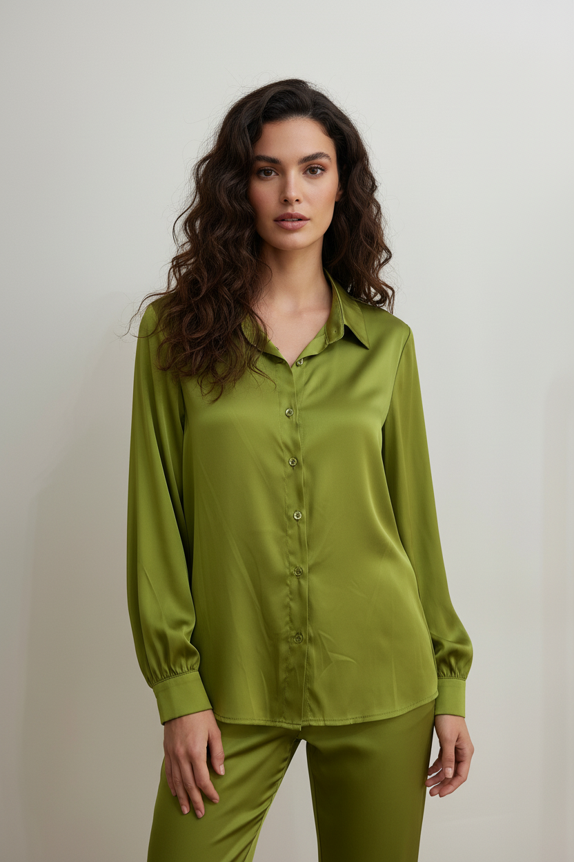 Camicia Selva - Camicia Satinata da Donna