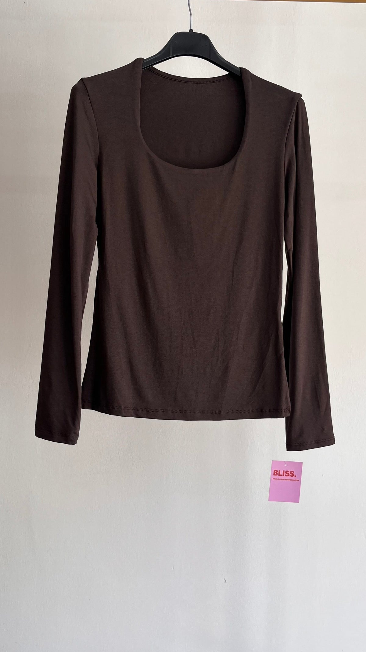 Maglia Laura – Top a Manica Lunga con Scollo Squadrato