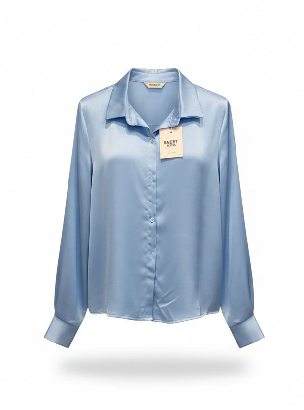 Camicia in Satin Primavera – Bliss Womens Wear
