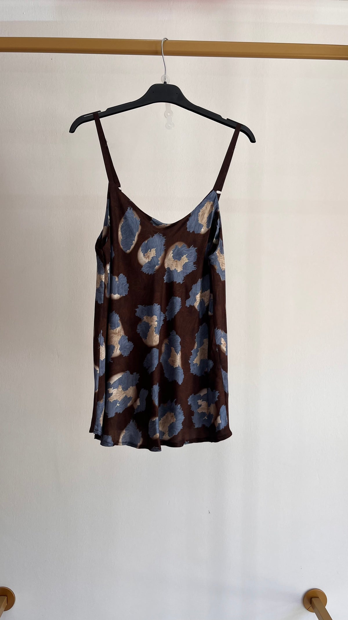 Coordinato Fedora – Top e Gonna Midi in Raso Stampa Animalier