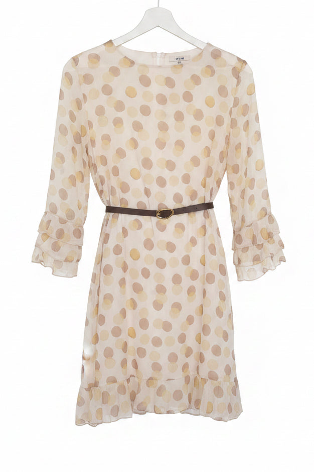 Vestito Gaia – Abito Corto in Chiffon a Pois
