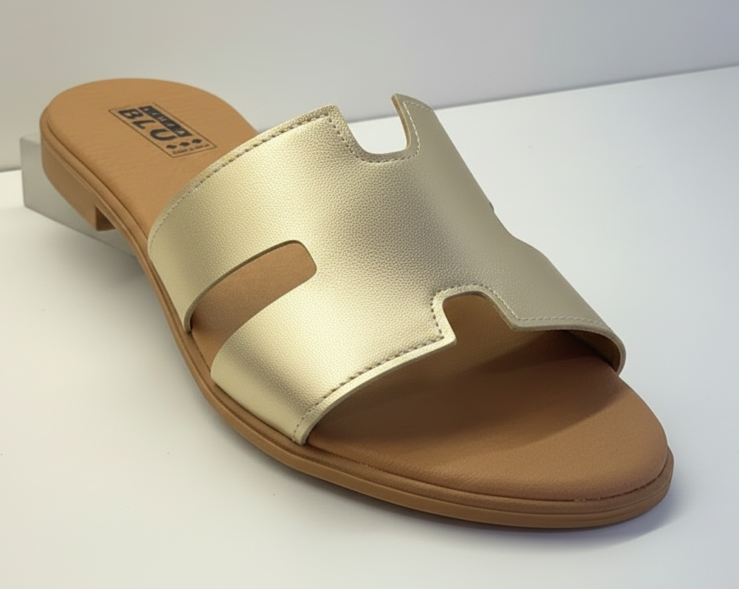 Sandalo Kelly – Ciabatta Piatta con Fascia Cut-Out