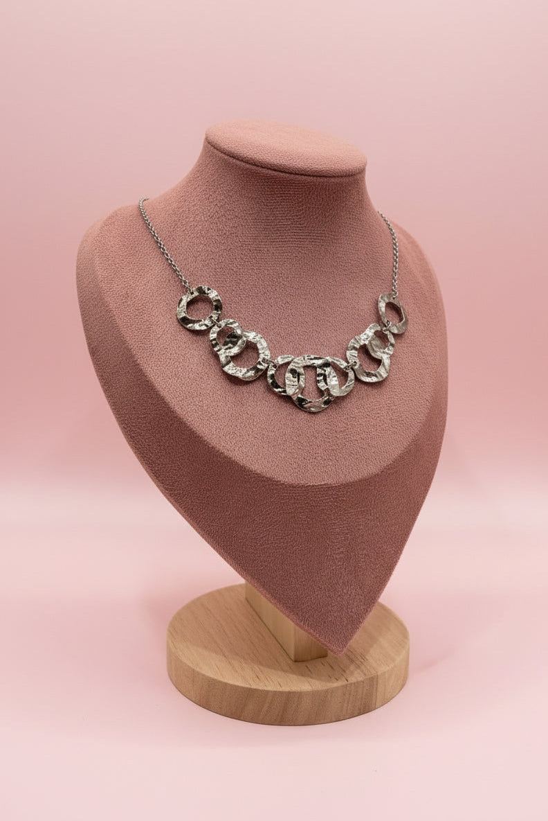 Collana Rachel – Girocollo Silver con Anelli