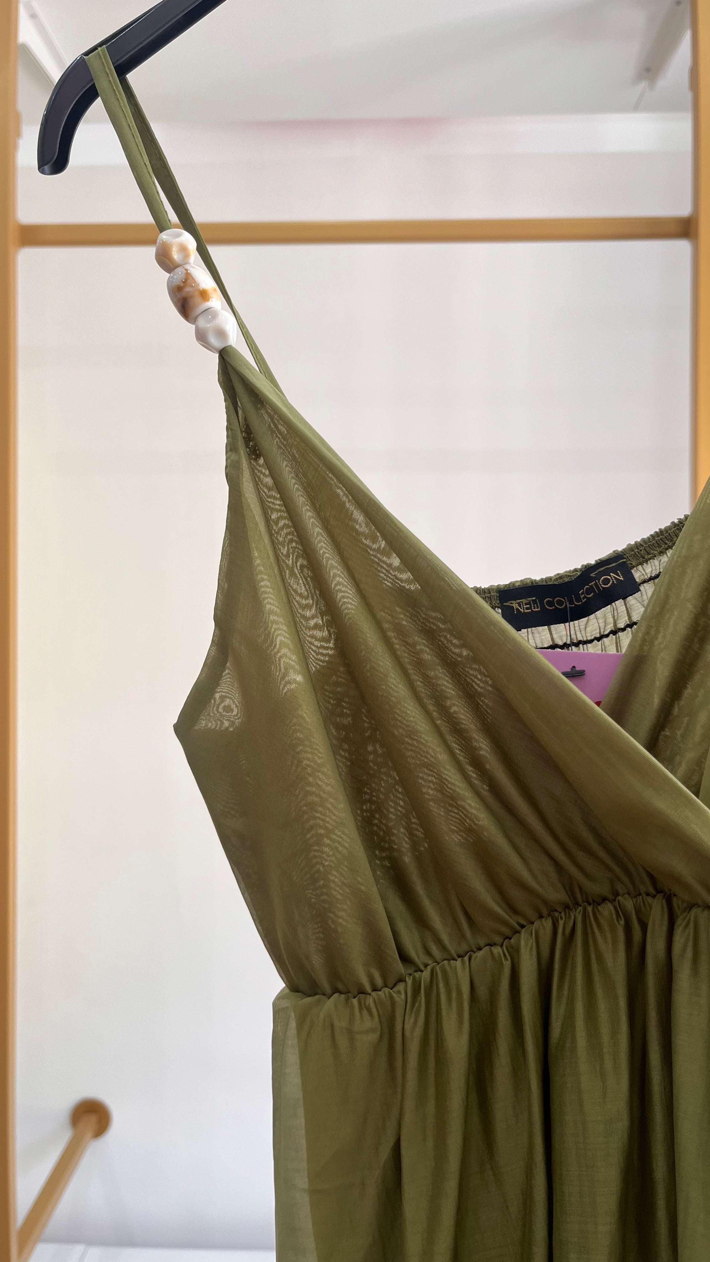 Vestito Silvia - Abito lungo con spalline gioiello
