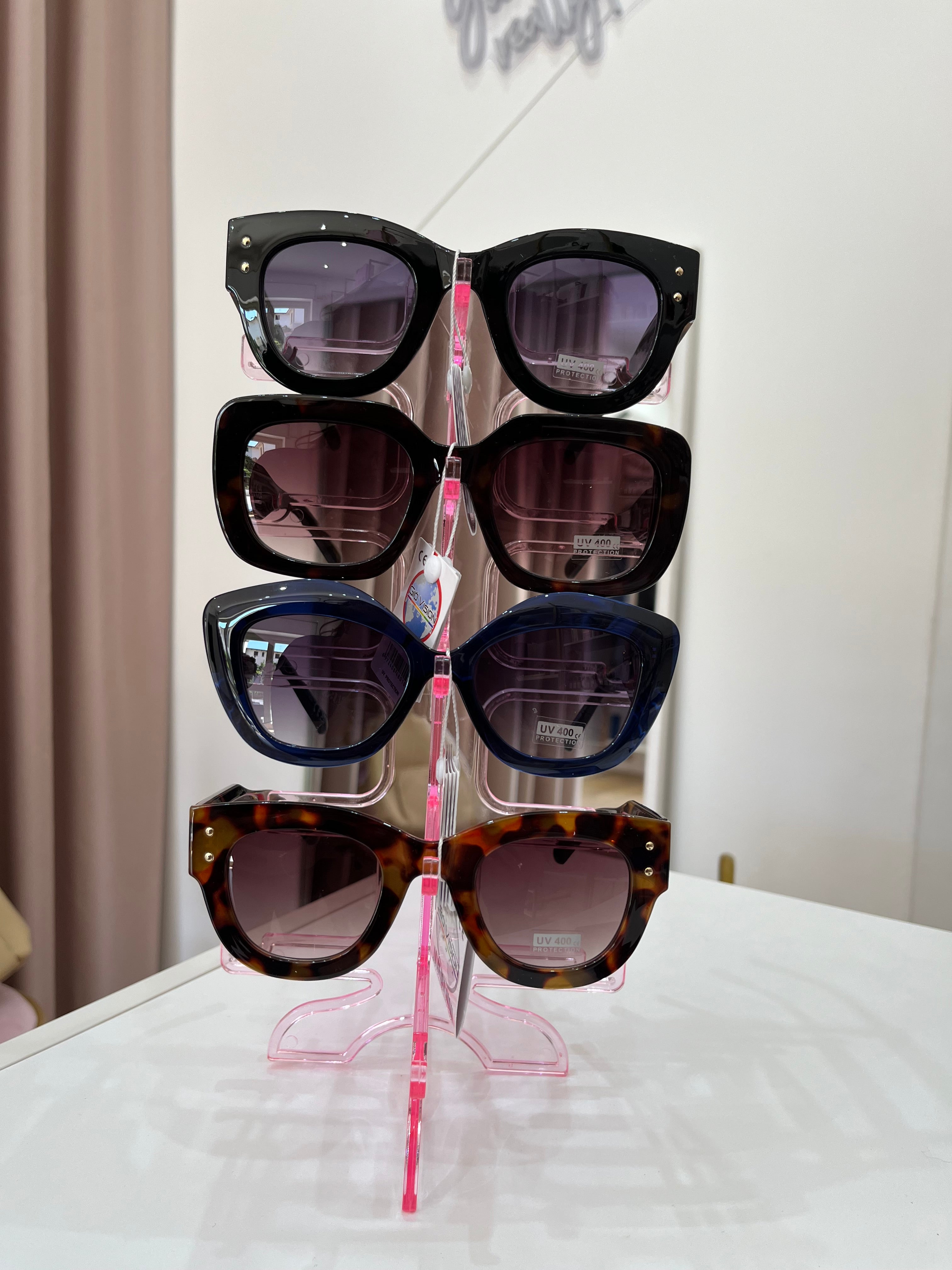 Occhiali da Sole Donna Cat-Eye Oversize - Montatura colorata- Protezione UV400
