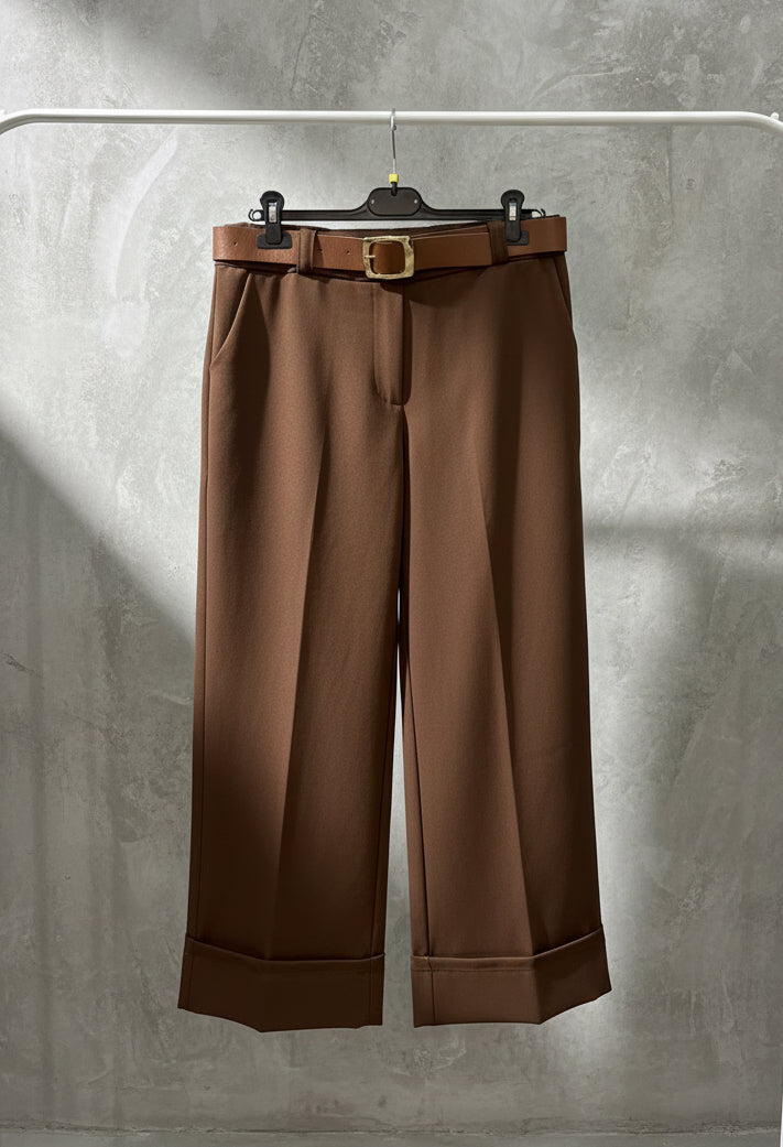 Pantalone Lucia - Pantalone Donna Elegante con Cintura