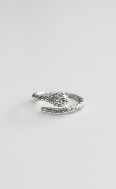 Anello Giannina - Anello Serpente Argento Sottile | Design Regolabile