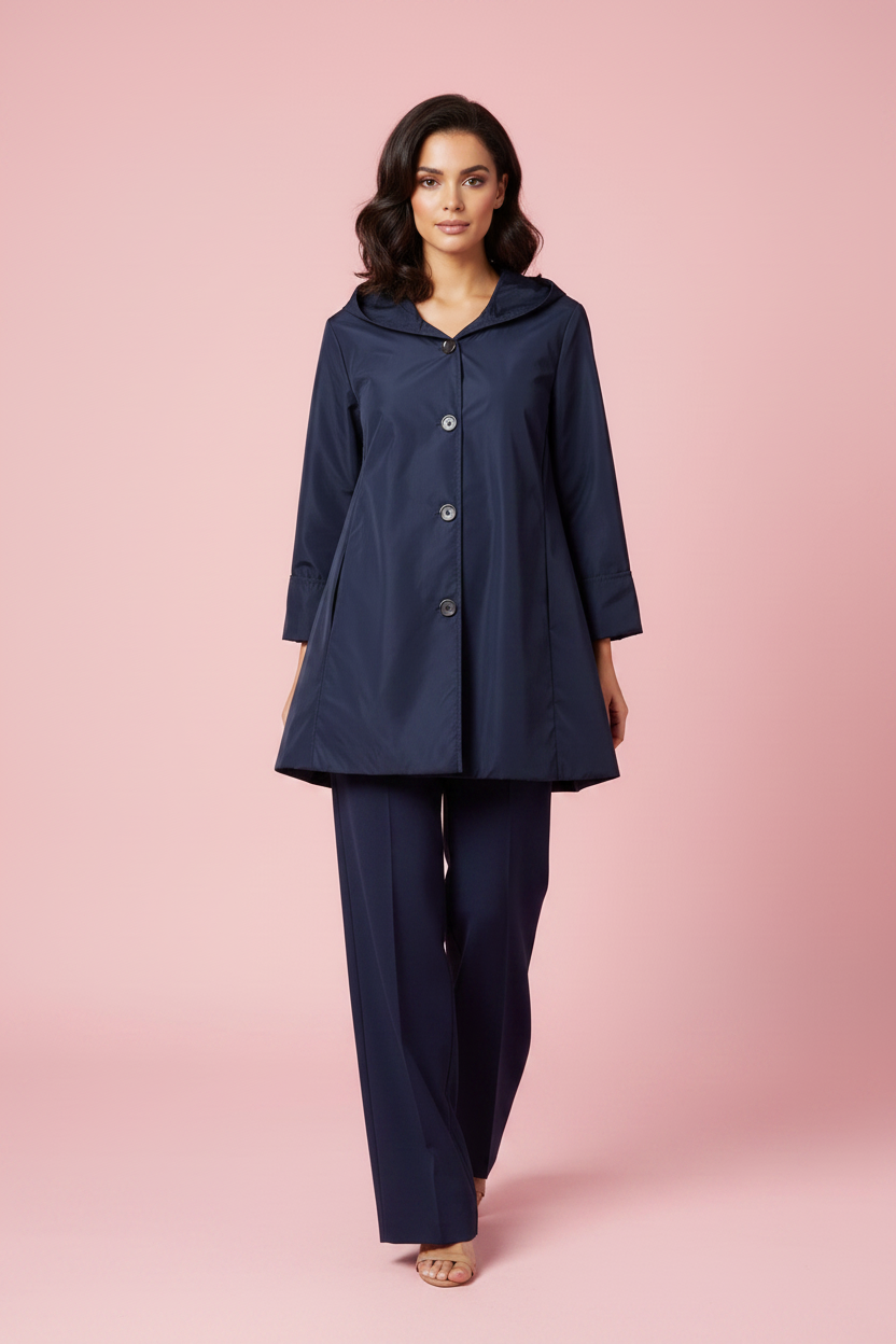 Giacca a Vento Lorella – Trapezio con Cappuccio