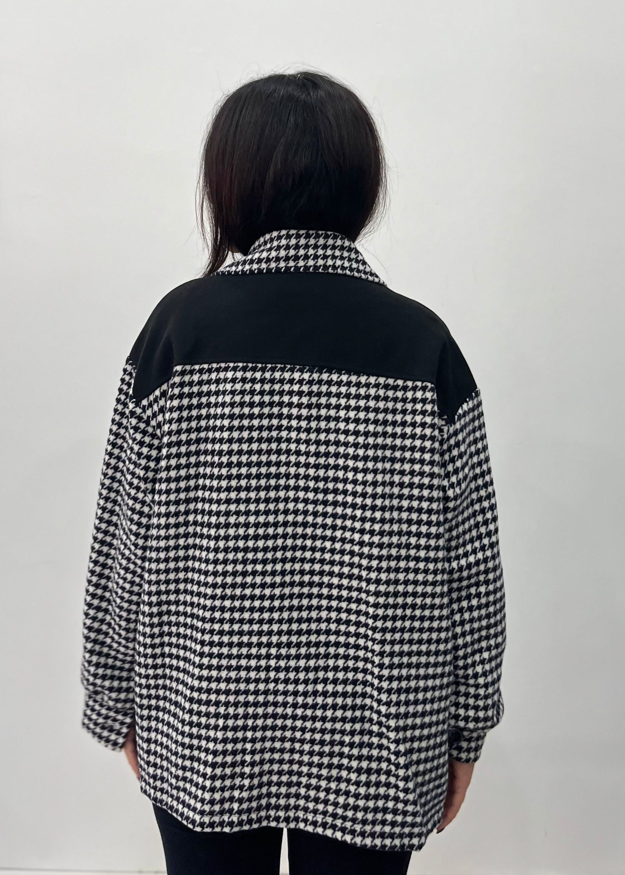 Camicione Paula Pied de Poule - Camicia Oversize Donna