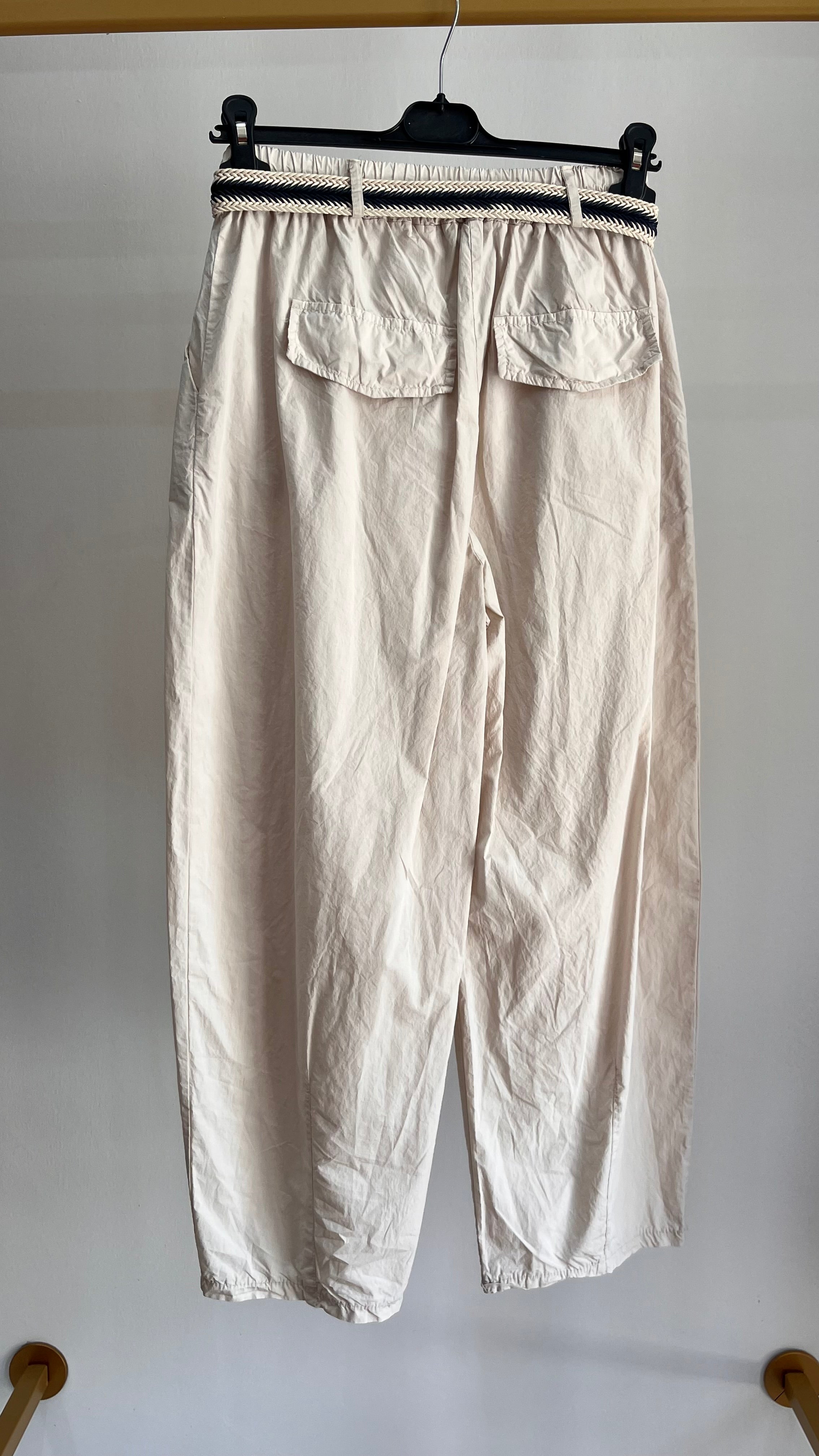 Pantalone Siena – Pantalone Balloon con Cintura Intrecciata